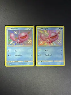 Pokemon TCG Wooper Shiny Holo Volt Lot - 2 English 2019Hidden FatesSV9/SV94 - Image 1
