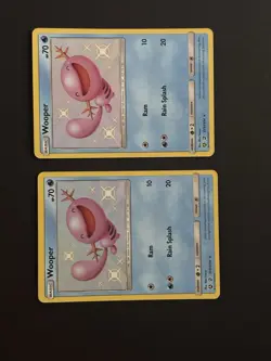 Pokemon TCG Wooper Shiny Holo Volt Lot - 2 English 2019Hidden FatesSV9/SV94 - Image 2