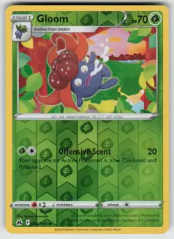 Gloom 002/159 Uncommon Crown Zenith Pokemon Reverse Holo Near Mint - Image 1