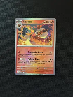 Flareon 13/131 Pokemon TCG S&V Prismatic Evolutions Pokeball Rare Holo NM - Image 1