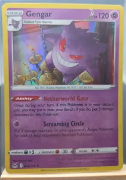 Gengar Holo Rare 066/196 Lost Origin Sword And Shield Pokemon Tcg - Image 1
