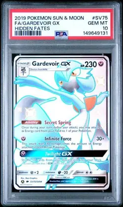 PSA 10 GARDEVOIR GX SV75 HIDDEN FATES SUN & MOON SHINY VAULT POKEMON GEM MINT - Image 1