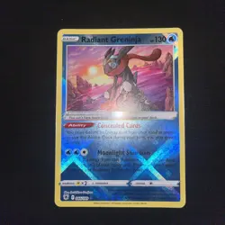 Pokemon TCG Radiant Greninja-Astral Radiance 046/189 Holo Radiant Rare MINT COND - Image 2