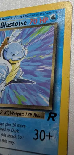 Pokemon Card Team Rocket Dark Blastoise 20/82 Unlimited Rare - Image 3