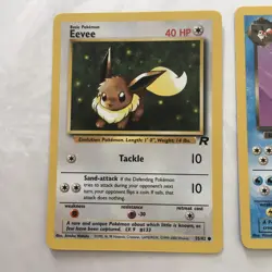Pokemon TCG: Eevee 55/82 & Dark Vaporean 45/82 Team Rocket Unlimited - Image 2
