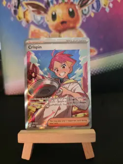Pokemon TCG Crispin 164/142 Stellar Crown Full Art Ultra Rare Holo Card NM Eng - Image 1