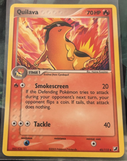 Vintage Wotc Pokemon Quilava Unseen Forces 45/115 Light Play LP - Image 1
