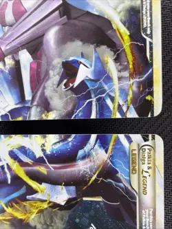 Palkia & Dialga Legend 101/102 and 102/102 Triumphant Holo Pokemon Top & Bottom - Image 4