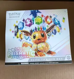 Pokemon Prismatic Evolutions Elite Trainer Box ETB (Plastic Rip See Pics) - Image 1