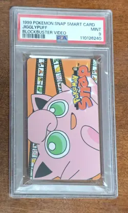 1999 Pokemon Jigglypuff Gemplus Snap Blockbuster Card PSA 9 Professional Graded - Image 1