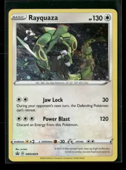Rayquaza SWSH029 Holo Sword & Shield Promo NM/M Pokemon - Image 1