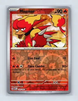 Magmar 126/165 Common 151 Pokemon Reverse Holo Near Mint - Image 1