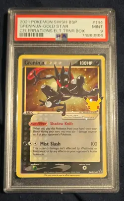 Pokemon TCG Greninja Star SWSH144 SWSH Promo Holo PSA 9 English - Image 1