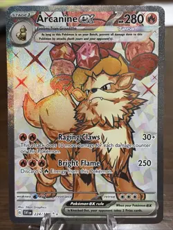 Arcanine 224/198 Scarlet & Violet Base Set Ultra Rare Holo Pokemon - Image 1