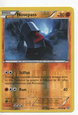 Nosepass Reverse Holo - 78/160- Primal Clash Pokemon - Image 1