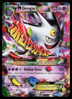 M Gengar EX XY166 Holo XY Promo Pokemon Card - Image 1
