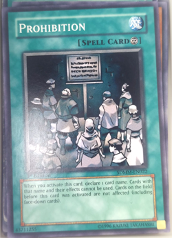 Yugioh Prohibition SDMM-EN022 Trading Card Game CCG TCG 1st Ed. - Image 1