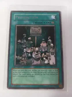 Yugioh Prohibition PSV-039 Rare 1st Edition Light Play - Image 1
