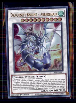 Yu-Gi-Oh Dragunity Knight - AREADBIHAIR 1st ED NM - Image 1