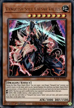 Vanquish Soul Caesar Valius - Ultra Rare 1st Edition RA04-EN046 - NM - YuGiOh - Image 1