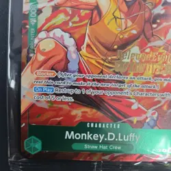 Monkey.D.Luffy P-135 Winner Stamp OP16 Pre-Release Event Promo Card Sealed - Image 5