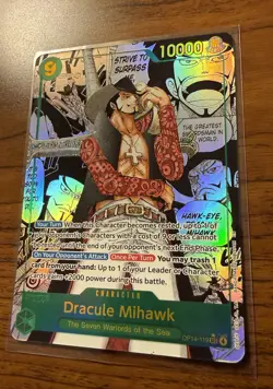 Dracule Mihawk (Manga) Secret Rare OP14-119 Azure Sea’s Seven One Piece English - Image 3