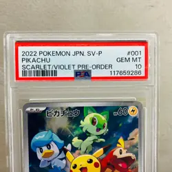 PSA 10 Pikachu 001/SV-P Scarlet & Violet Promo 2022 Pokemon Card Japanese - Image 2
