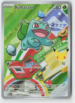 Bulbasaur 037 Holo Promo ME: Mega Evolution Promo Pokemon Near Mint - Image 1
