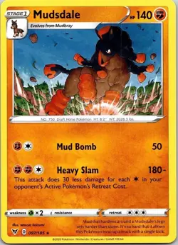 POKEMON TCG - VIVID VOLTAGE - MUDSDALE - UNCOMMON - 097/185 - Image 1