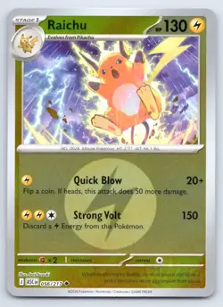Pokemon Raichu (Energy Symbol Pattern) Ascended Heroes ASC UC RH 056/217 NM - Image 1