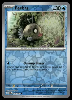 Feebas 035/182 Common Paradox Rift Pokemon Reverse Holo Near Mint - Image 1