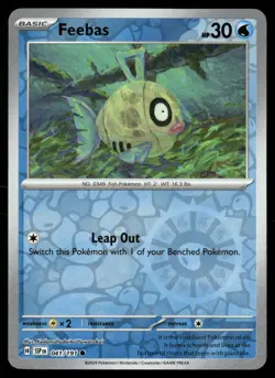 Feebas 041/191 Common Surging Sparks Pokemon Reverse Holo Near Mint - Image 1