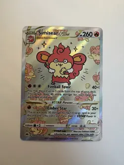 Pokemon Simisear GG37/GG70 Crown Zenith Galarian Gallery Full Art sc - Image 1