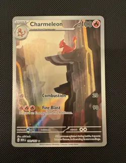 Pokemon Charmeleon 169/165 Full Art Illustration Rare Holo English 2023 - Image 1