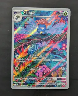 Gloom 198/197 Illustration Rare Pokemon Obsidian Flames SV03 NM - Image 1
