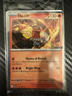 Pokemon TCG Ho-Oh EB Games Stamped Promo 010/086 Chaos Rising (SEALED!) - Image 1
