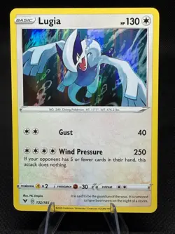 Lugia 132/185 Holo Rare Vivid Voltage Pokemon Holo Near Mint - Image 1