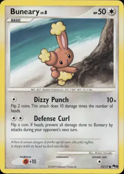 Buneary 12/17 Common POP Series 9 Pokemon Lightly Played - Image 1