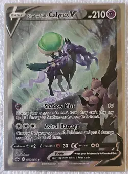 Shadow Rider Calyrex V - 172/198 - Pokemon Chilling Reign Alternate Art NM - Image 3