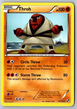 Pokemon: Throh Rare Black and White 61/114 LP - Image 1