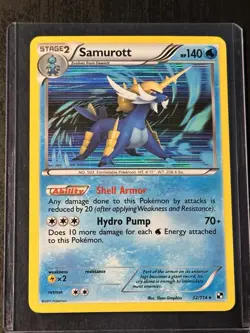 Pokemon - Samurott 32/114 Holo Rare Holo - Black and White - NM - Image 1