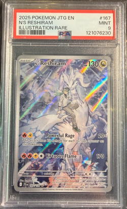 N's Reshiram 167/159 Illustration Rare Jtg En-journey Together Pokemon PSA 9 - Image 1