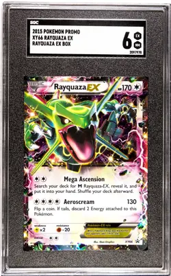 Pokemon 2015 XY Rayquaza EX Black Star Promo #XY69 SGC 6 Excellent/Near Mint - Image 1