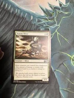 Venom Sliver Core Set 2015 M15 the List MTG NM Regular Card - Image 1