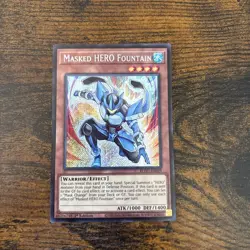 Masked HERO Fountain 1st Edition Secret Rare BLGG-EN029 Yu-Gi-Oh! - Image 1