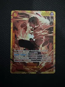 One Piece Portgas.D.Ace Secret Rare Mint Ace OP16-118 SEC The Time Of Battle - Image 1