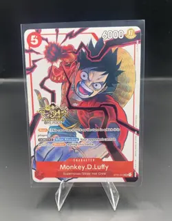 One Piece TCG Monkey D. Luffy ST01-012 3rd Anniversary Promo - Image 1