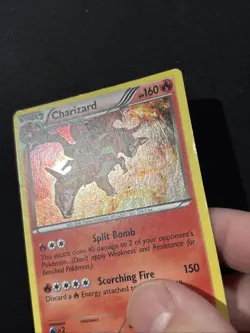 Charizard Legendary Treasures 19/113 Deck Exclusives Cosmos Holo Pokemon Card - Image 2