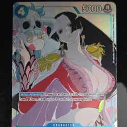 Bandai One Piece CCG Boa Hancock Special Foil Character Card 4 Cost 5000 Power - Image 1