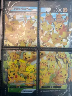 Pikachu V-UNION Mint condition ungraded 4 cards comes with Pokemon card sleeves - Image 1